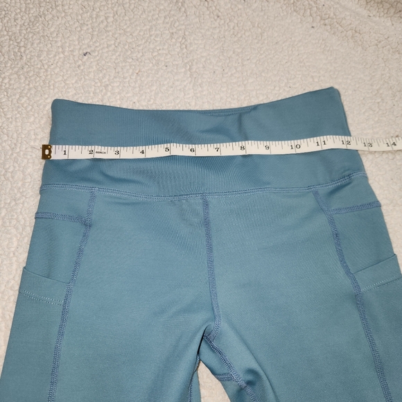 Zyia Blue Light N Tight Leggings Women's Size 4 Pockets Tummy Control, Cropped - Picture 2 of 7
